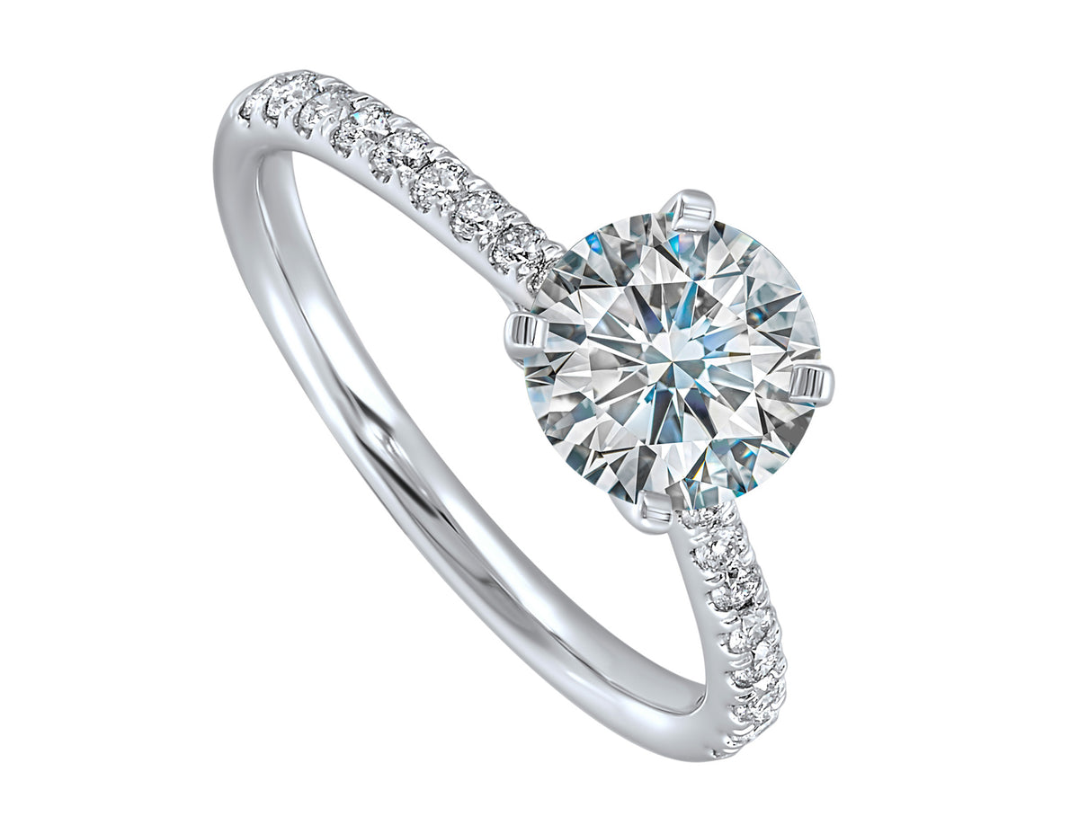 1/4ct. t.w. Diamond Engagement Ring in 14K White Gold