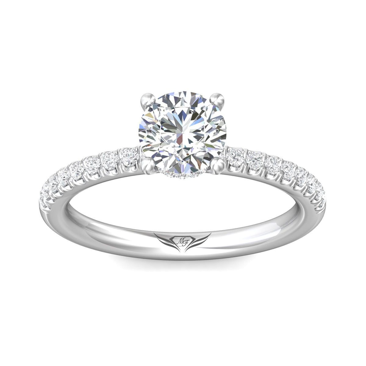 1/4ct. t.w. Diamond Engagement Ring in 14K White Gold
