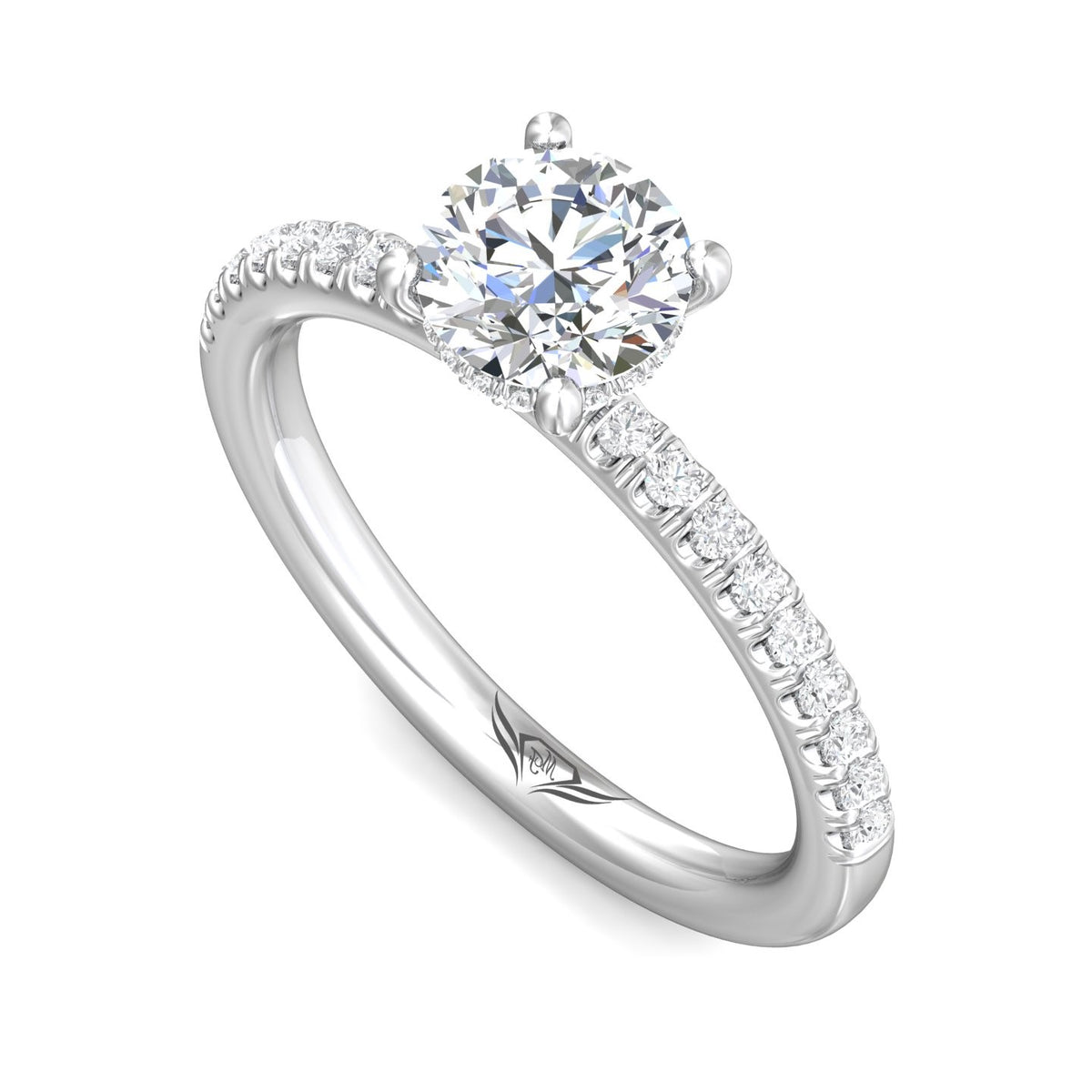1/4ct. t.w. Diamond Engagement Ring in 14K White Gold