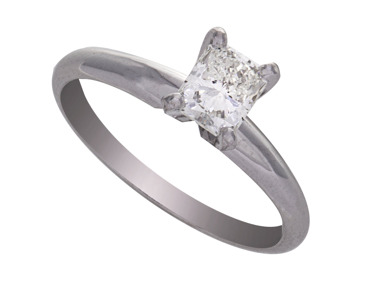3/4ct. Solitaire Diamond Engagement Ring in 14K White Gold