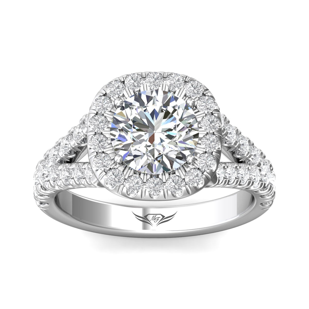 5/8ct. t.w. Diamond Engagement Ring in 14K White Gold