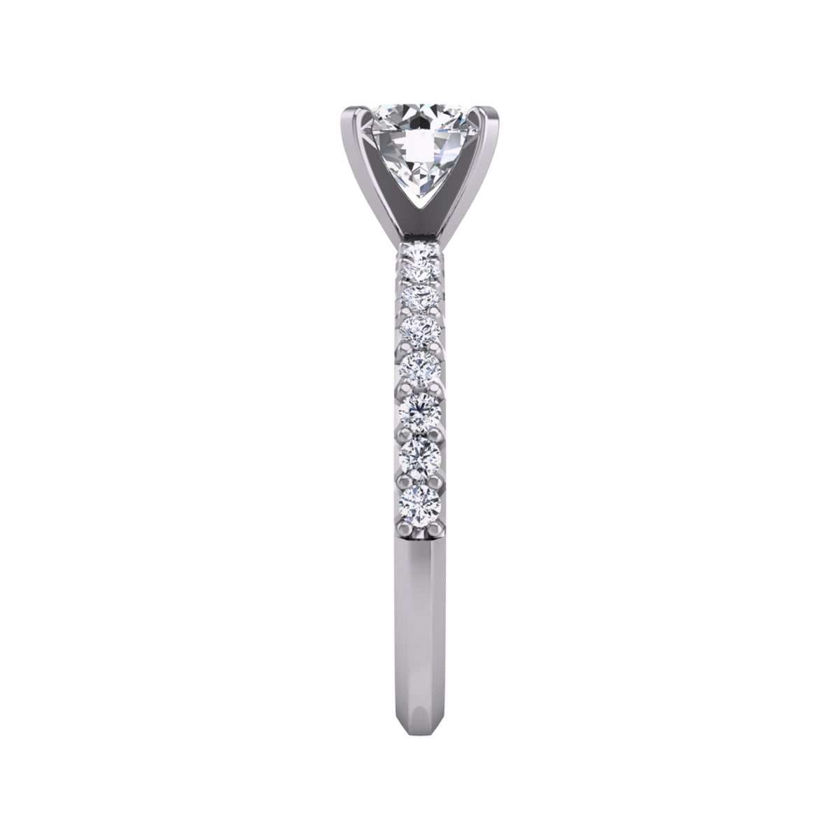 1/4ct. t.w. Diamond Engagement Ring in 14K White Gold