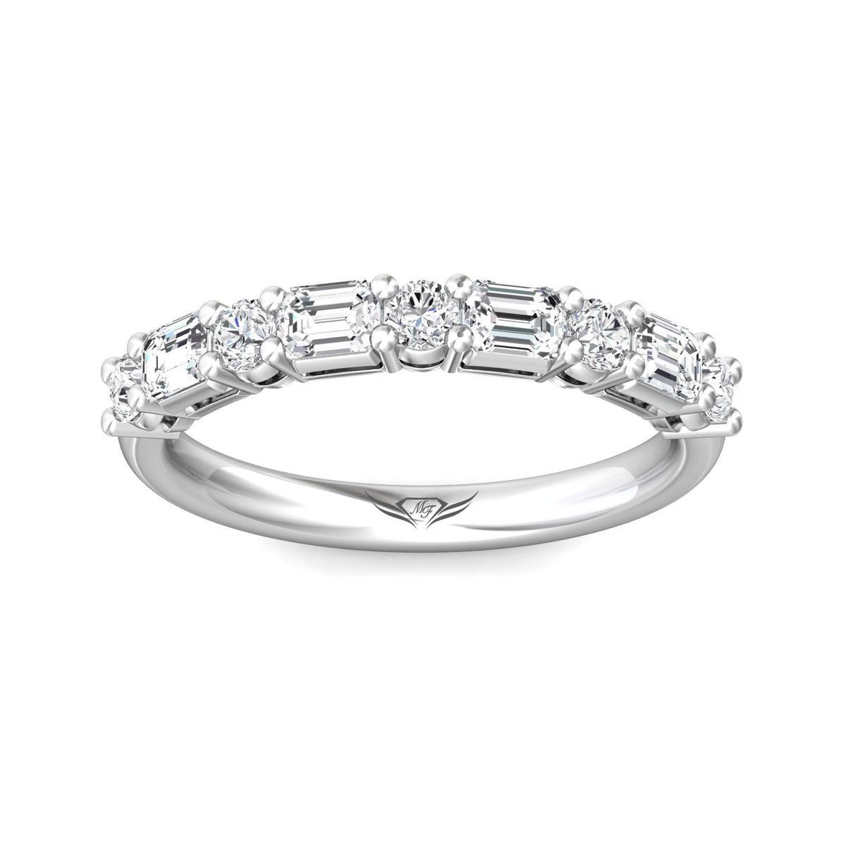 7/8ct. t.w. Diamond Anniversary Ring in 14K White Gold