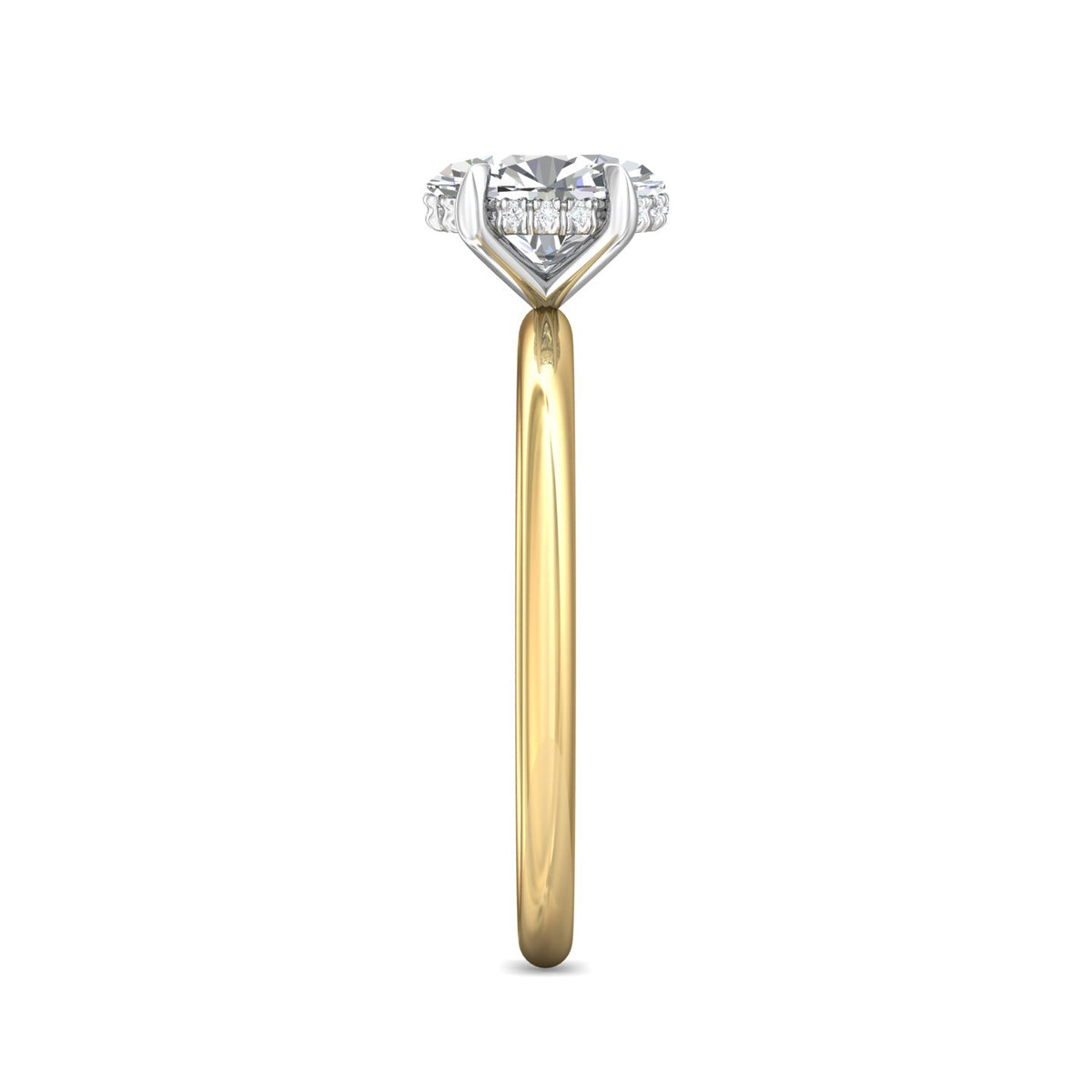 .05ct. t.w. Diamond Engagement Ring in 14K Yellow and White Gold