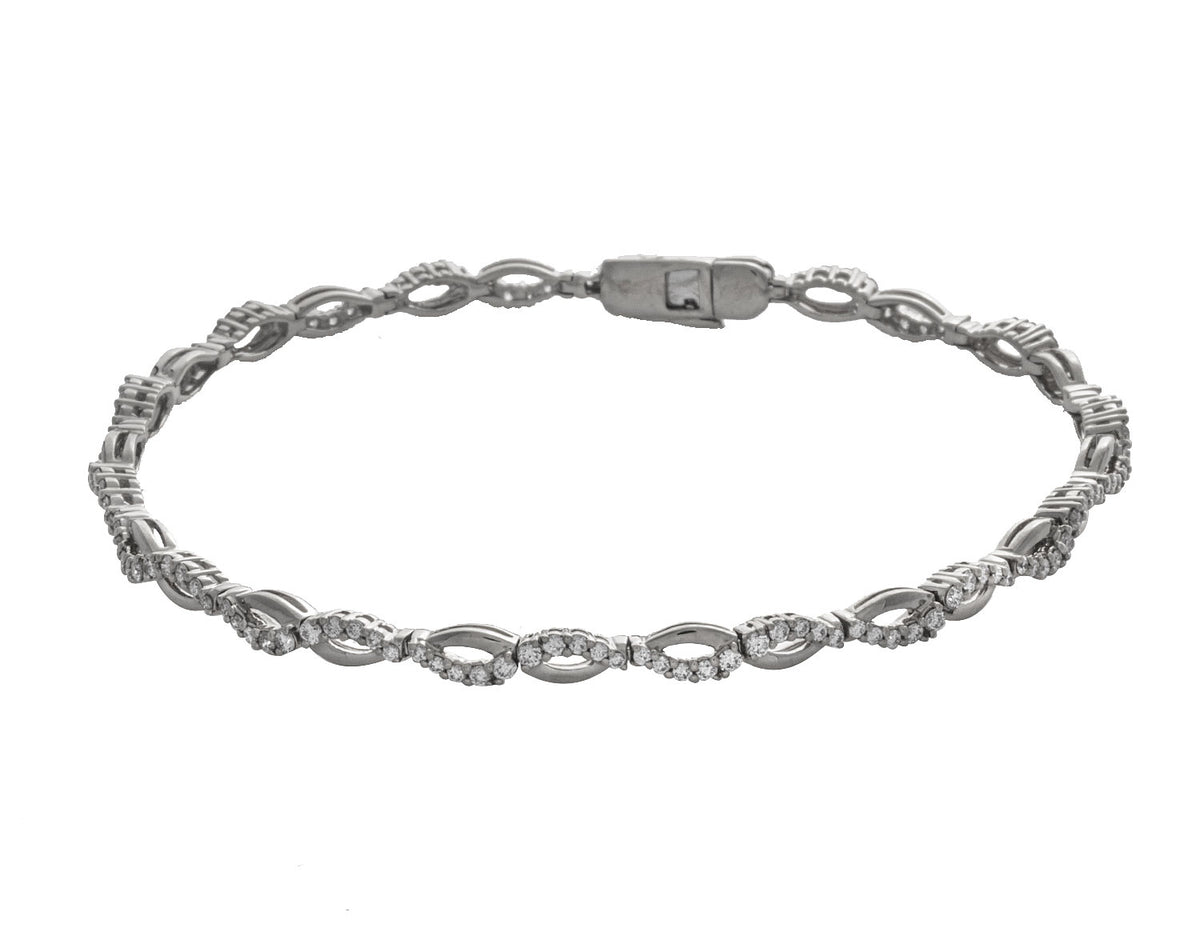 1ct. t.w. Diamond Bracelet in 14K White Gold
