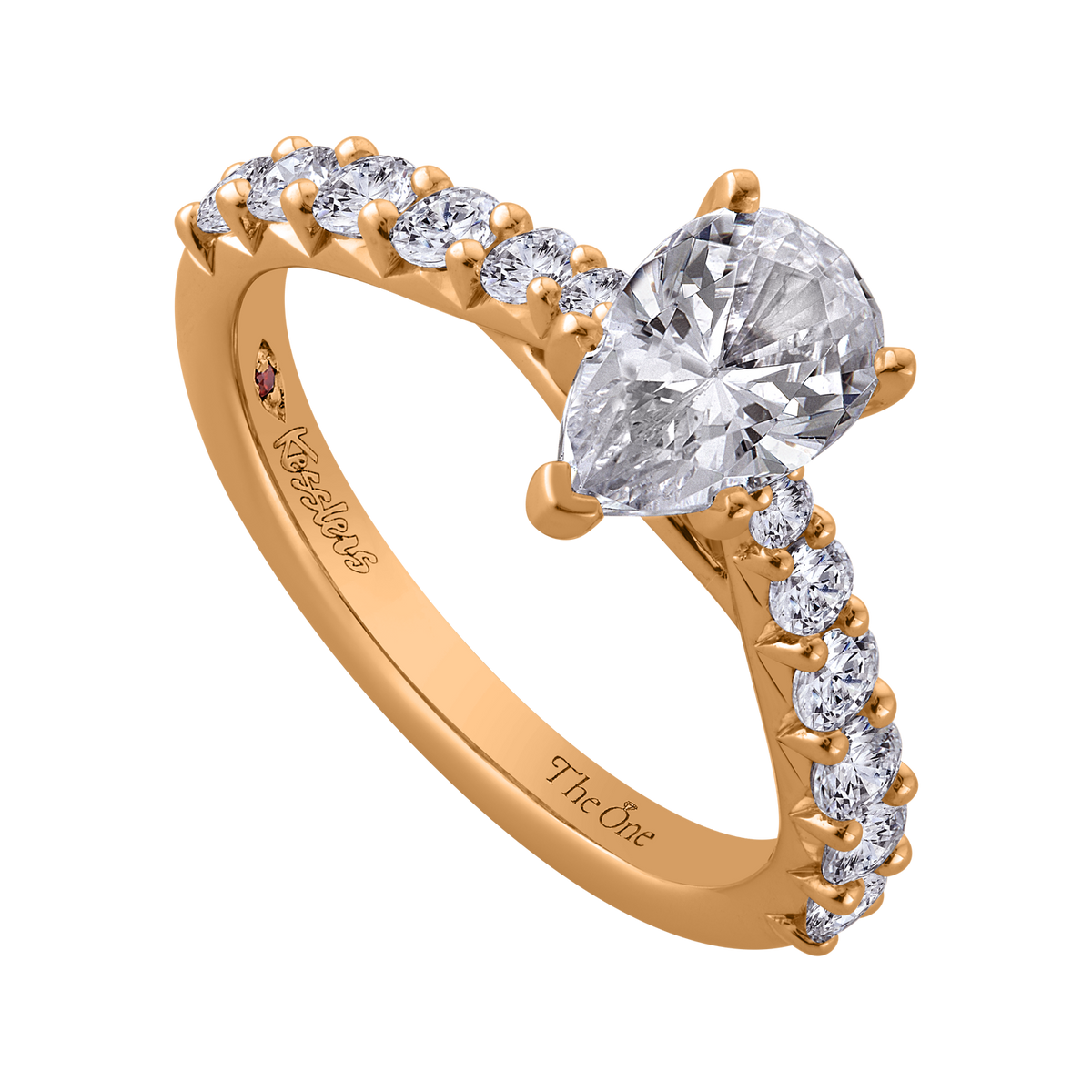 5/8ct. Diamond Engagement Ring in 14K Yellow Gold