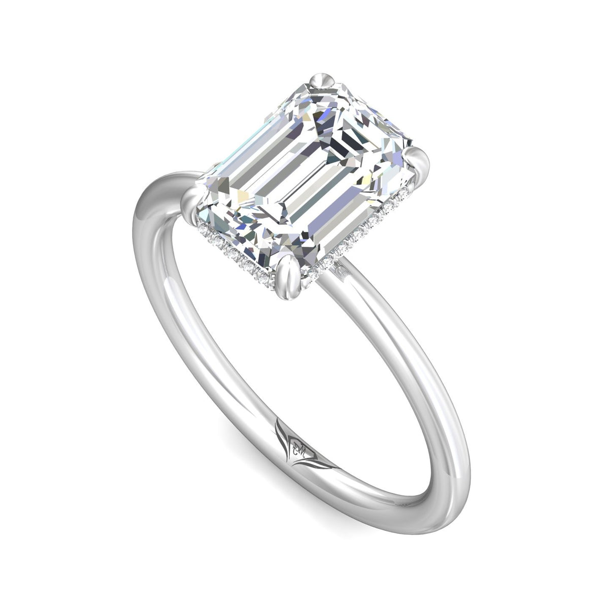 1/14ct. t.w. Diamond Engagement Ring in 14K White Gold