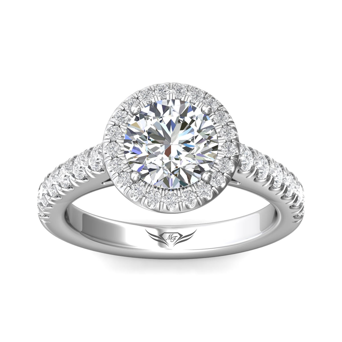 3/4ct. t.w. Diamond Engagement Ring in 14K White Gold