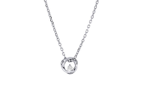 .03ct. t.w. Kessler 81 Round Diamond Pendant in Sterling Silver