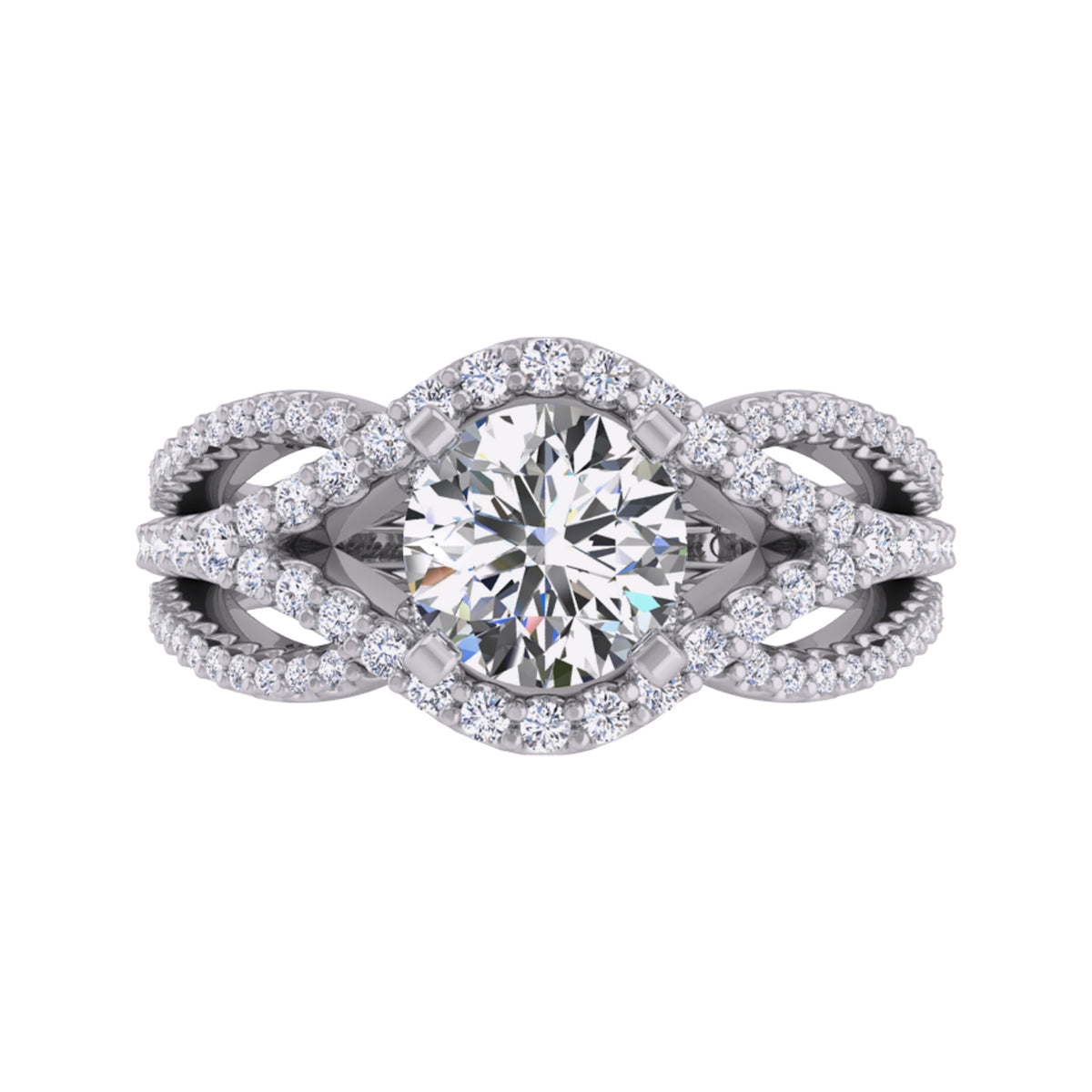 1/2ct. t.w. Diamond Engagement Ring in 14K White Gold