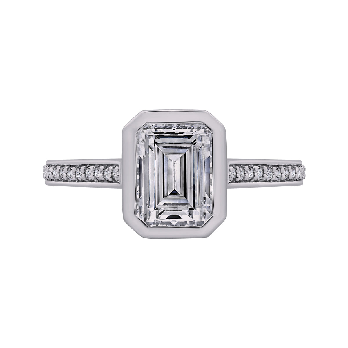 1/5ct. t.w. Diamond Engagement Ring in 14K White Gold