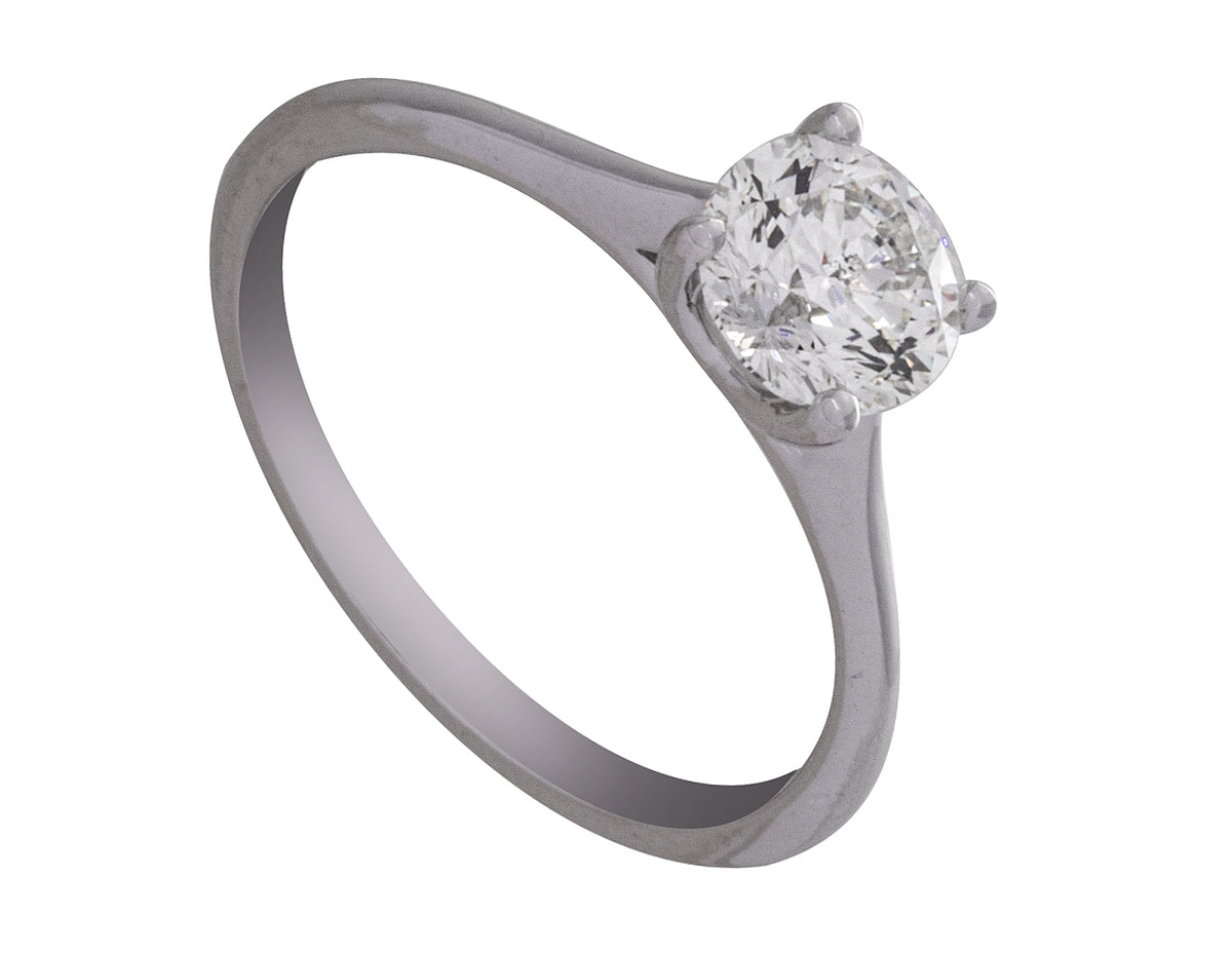 1ct. Kessler 81 Diamond Engagement Ring in 14K White Gold