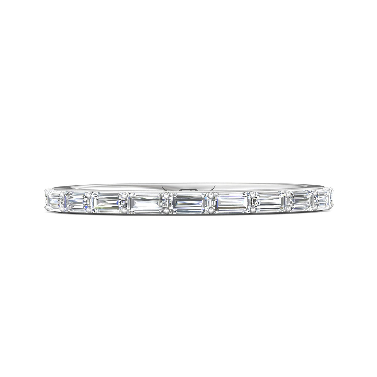 1/2ct. t.w. Baguette Cut Diamond Wedding Band in 14K White Gold