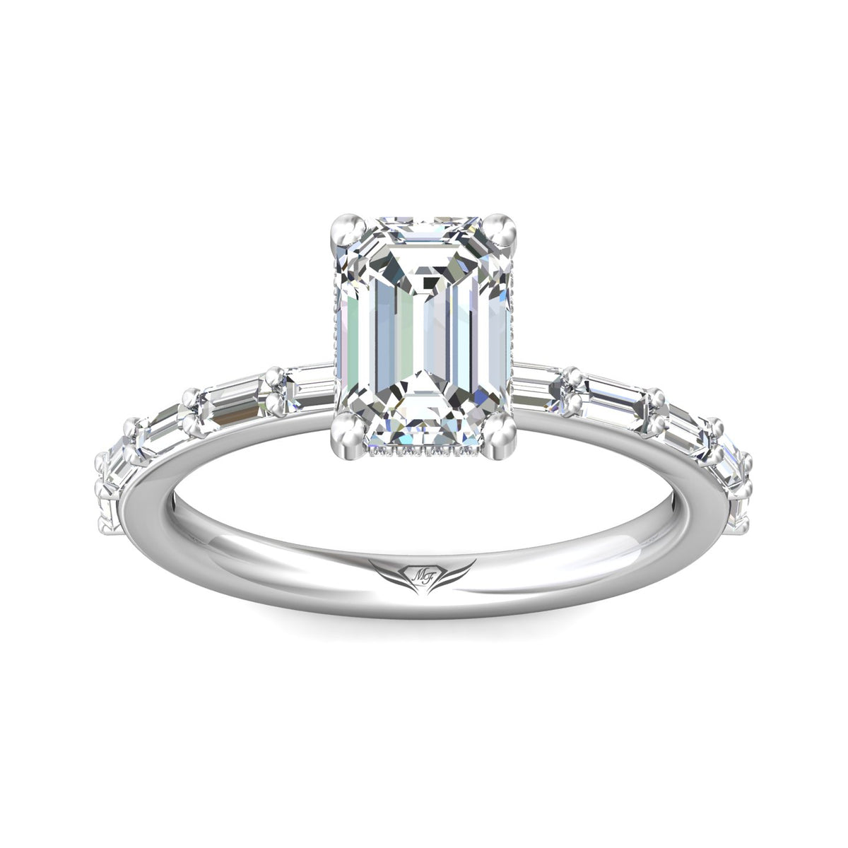 1 1/2ct. t.w. Diamond Engagement Ring in 14K White Gold