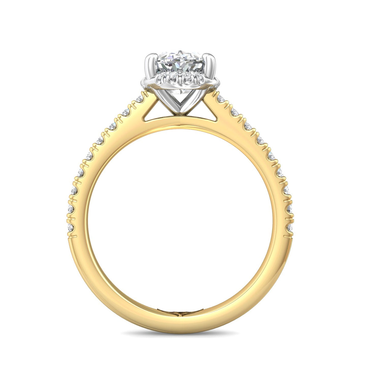 1/3ct. t.w. Diamond Engagement Ring in 14K Yellow and White Gold