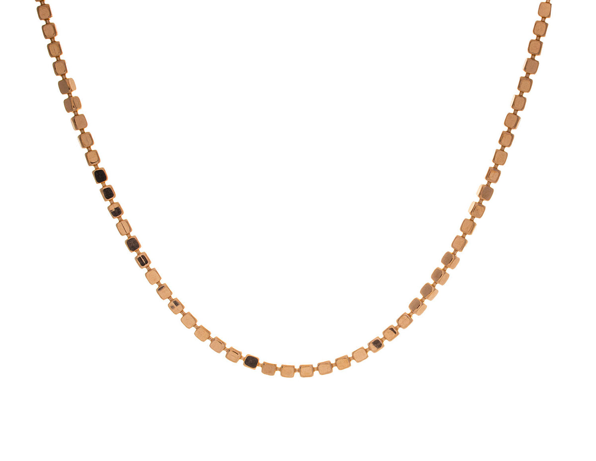 20" Cube Link Chain in Vermeil
