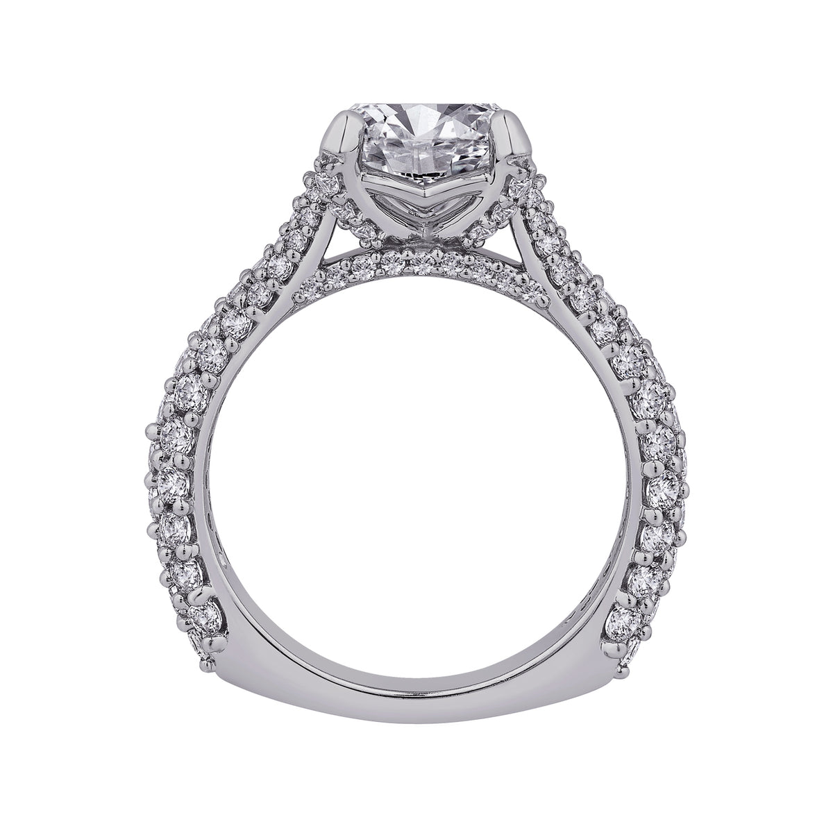1 1/3ct. t.w. Round Cut Diamond Engagement Ring in 14K White Gold