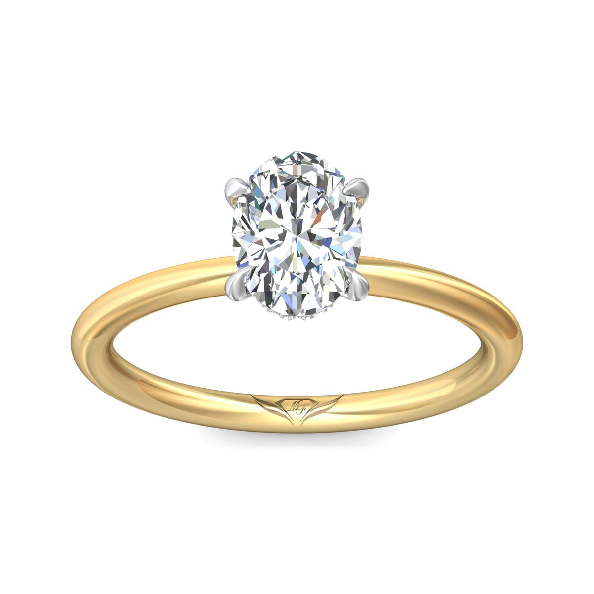 .05ct. t.w. Diamond Engagement Ring in 14K Yellow and White Gold