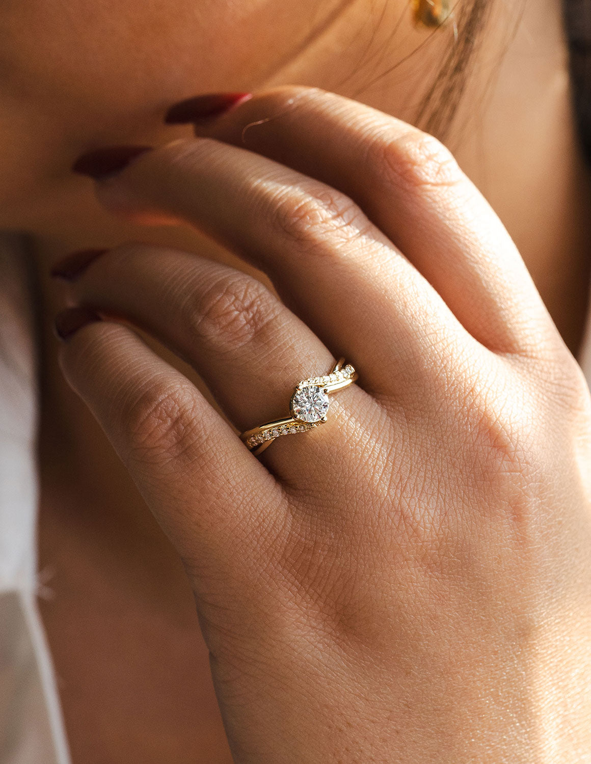 3/5ct. t.w. Round Cut Kessler 81 Diamond Engagement Ring in 14K Yellow Gold