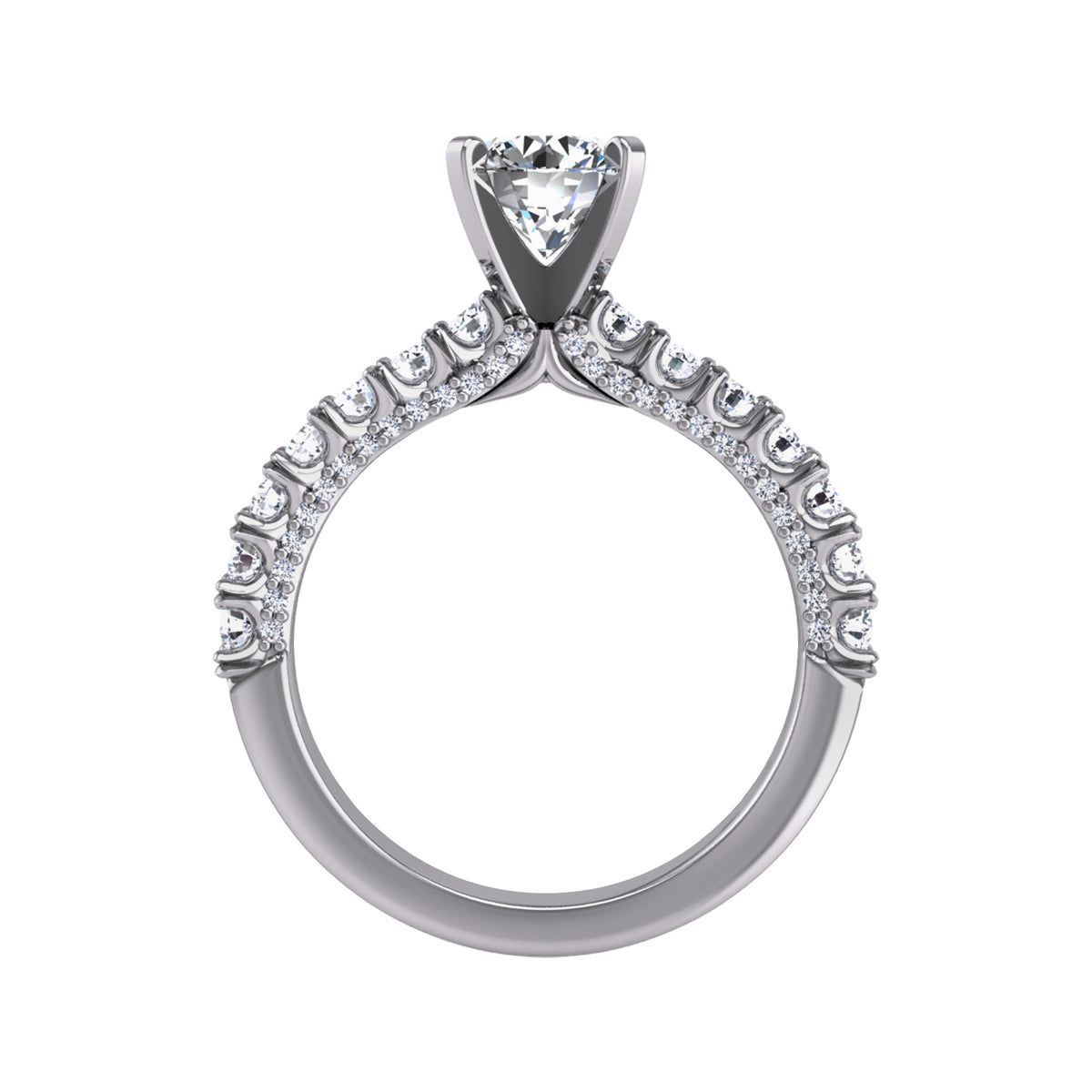 3/4ct. t.w. Diamond Engagement Ring in 14K White Gold