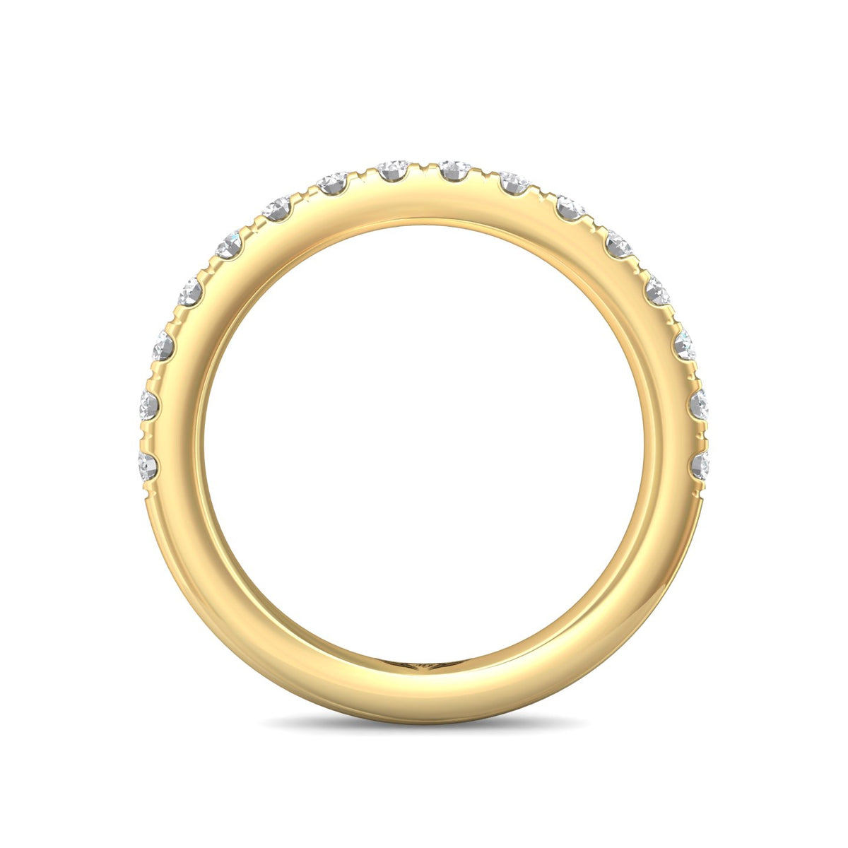 1/2ct. t.w. Round Cut Diamond Wedding Ring in 14K Yellow Gold
