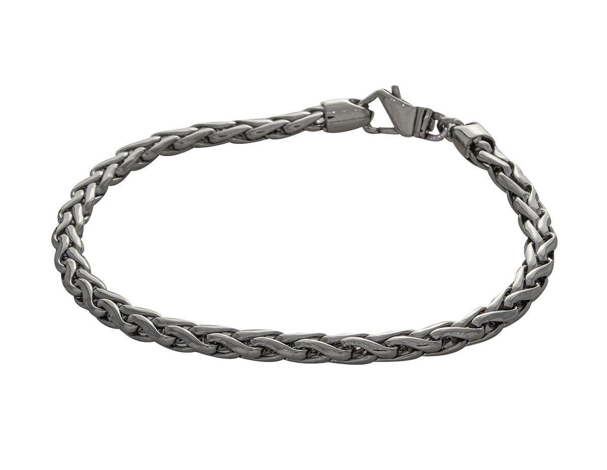 Stainless Steel Polished Palma Link Chain Bracelet