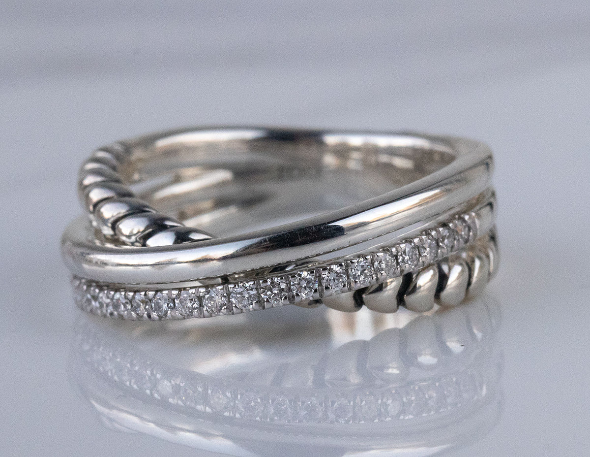 1/5ct. t.w. Diamond Fashion Ring in Sterling Silver