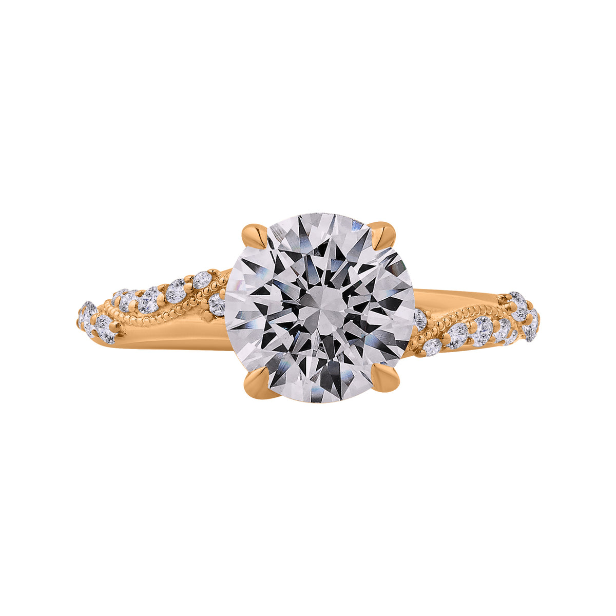1/6ct. t.w. Diamond Engagement Ring in 14K Yellow Gold