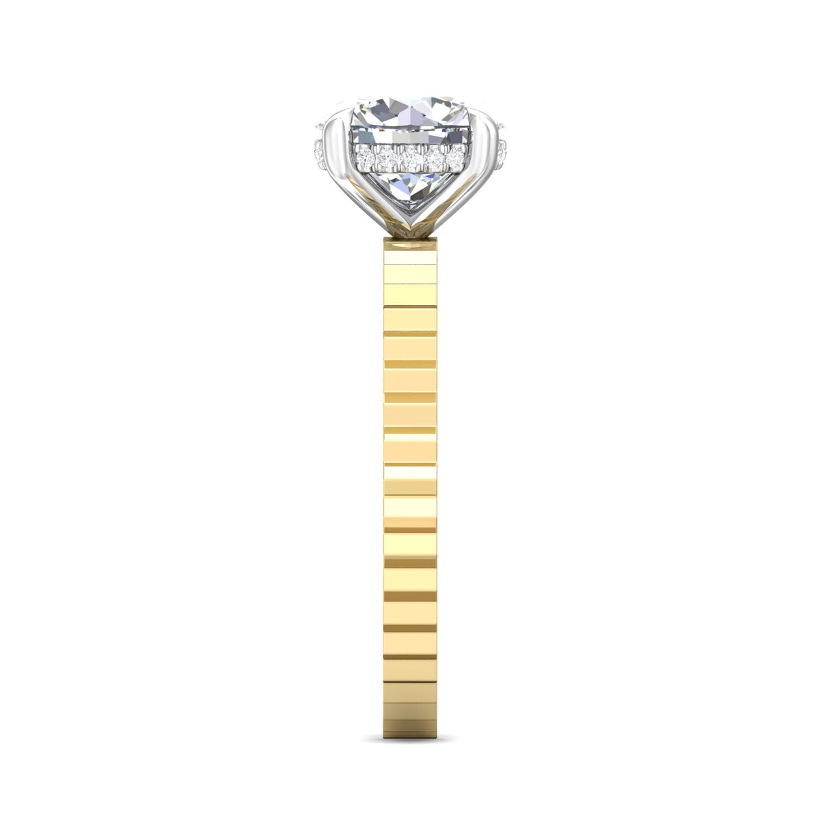 .05ct. t.w. Diamond Engagement Ring in 14K Yellow and White Gold