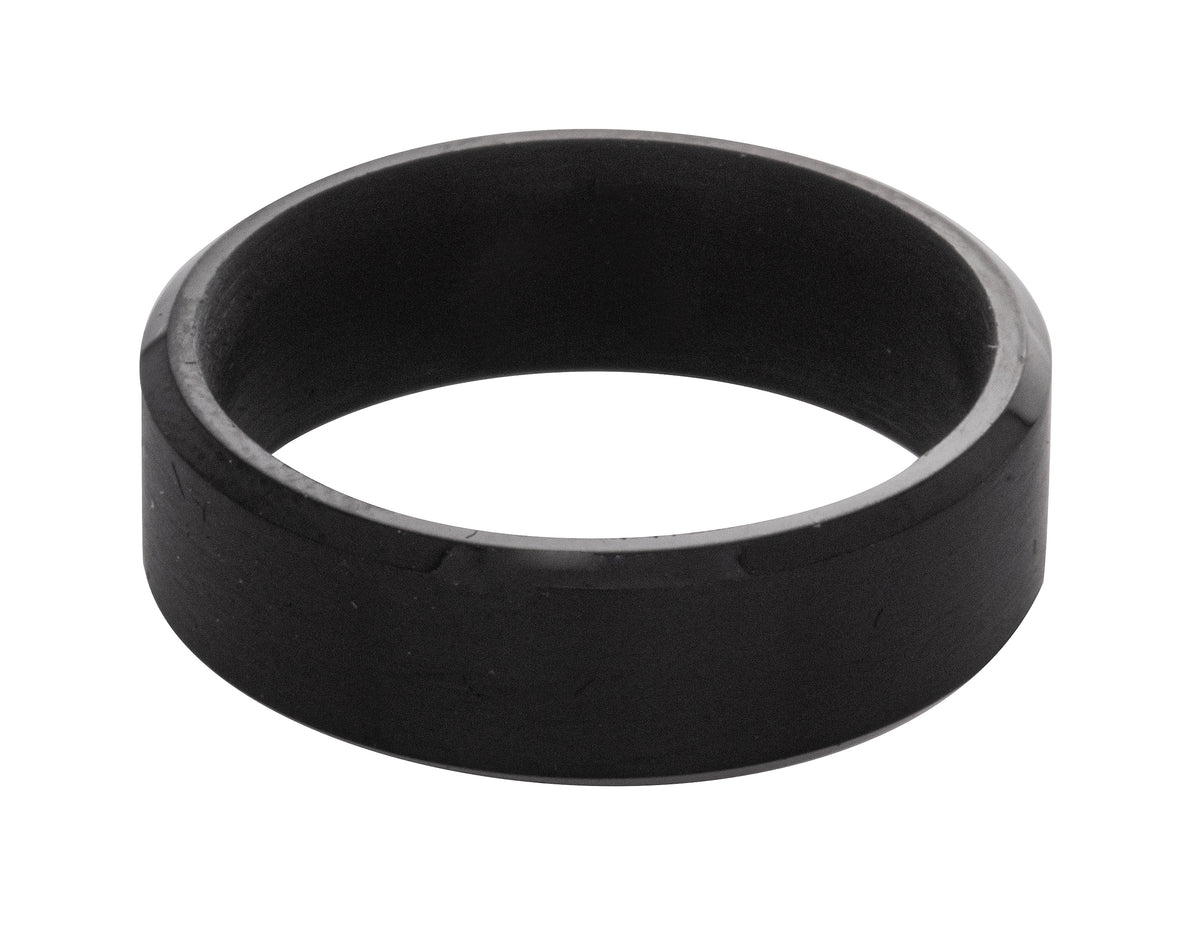 7mm Black Tantalum and Satin Inlay Men's Wedding Ring