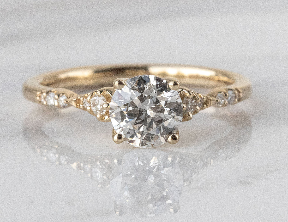 1 1/8ct. t.w. Round Cut Kessler 81 Diamond Engagement Ring in 14K Yellow Gold