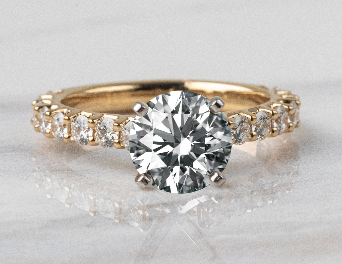 9/10ct. t.w. Kessler 81 Diamond Engagement Ring in 18K Yellow Gold