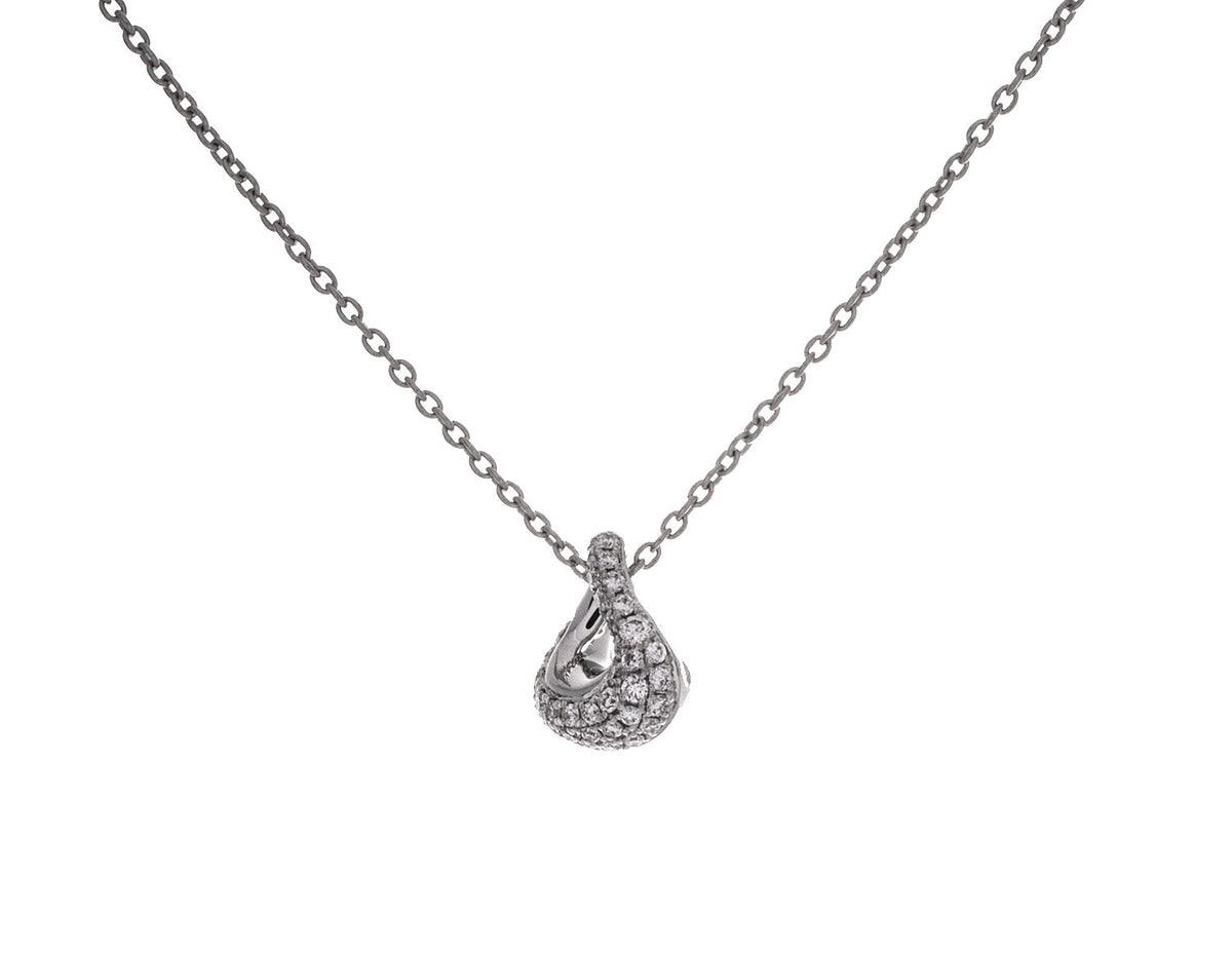1/6ct. t.w. Diamond Drop Pendant in 14K White Gold