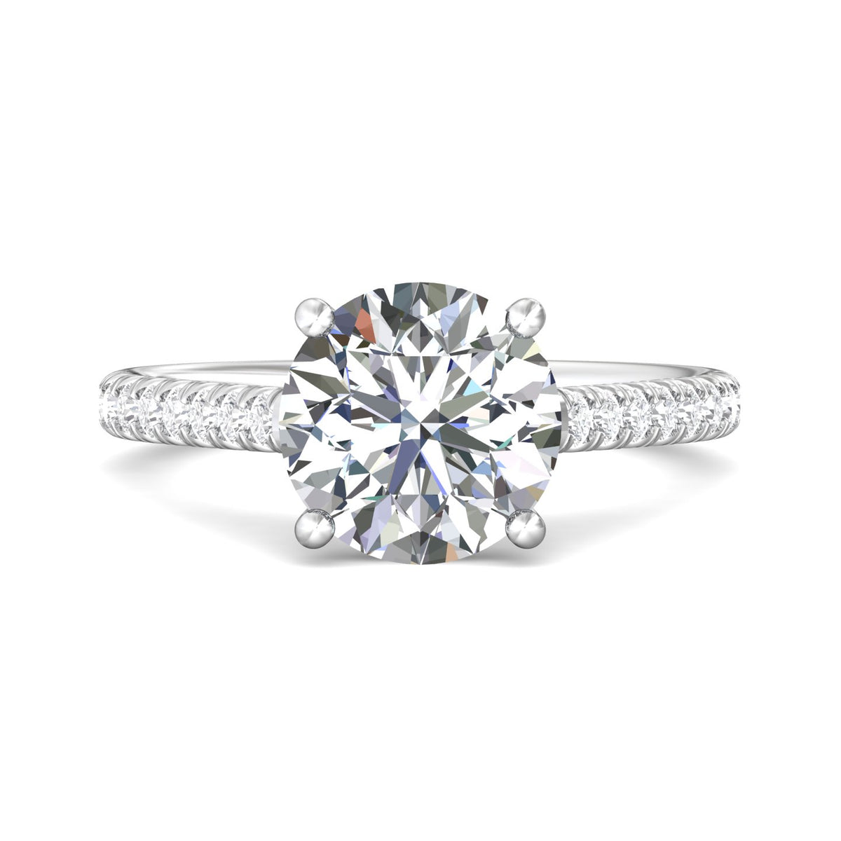 1/3ct. t.w. Diamond Engagement Ring in 14K White Gold