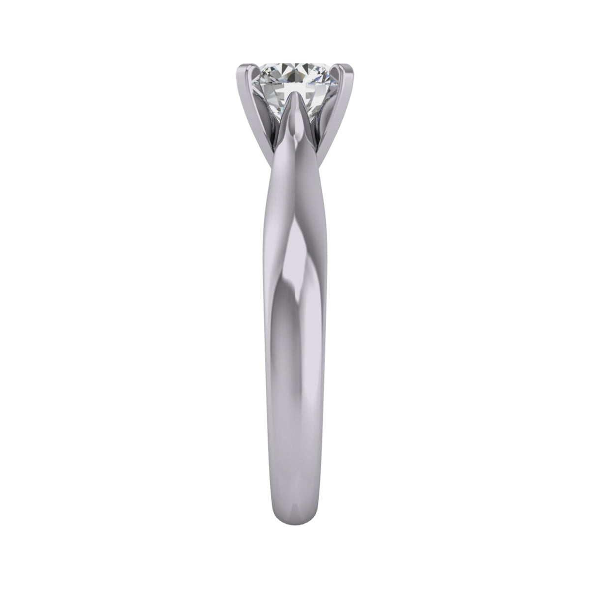 3mm. Wedding Ring in 14K White Gold