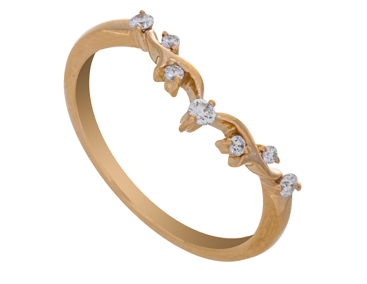 1/8ct. t.w. Vintage Diamond Wedding Ring in 14K Yellow Gold