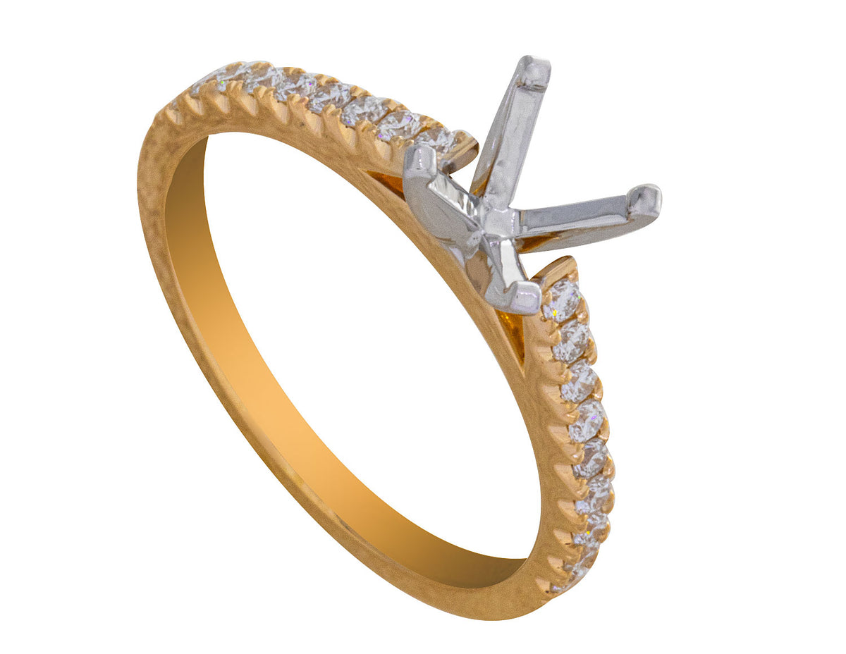 1/4ct. t.w. Diamond Engagement Ring in 14K Yellow Gold