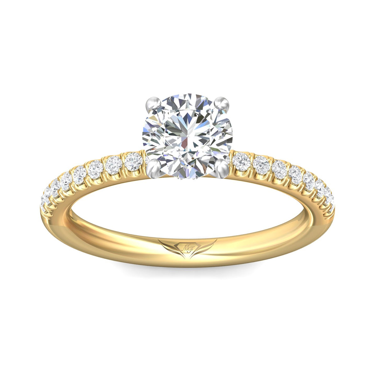 1/4ct. t.w. Diamond Engagement Ring in 14K White Gold