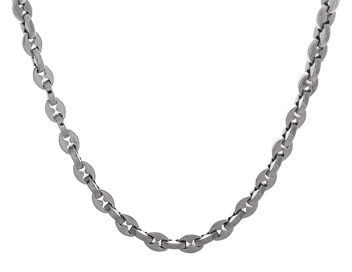 22" Bean Link Chain in Stainless Steel