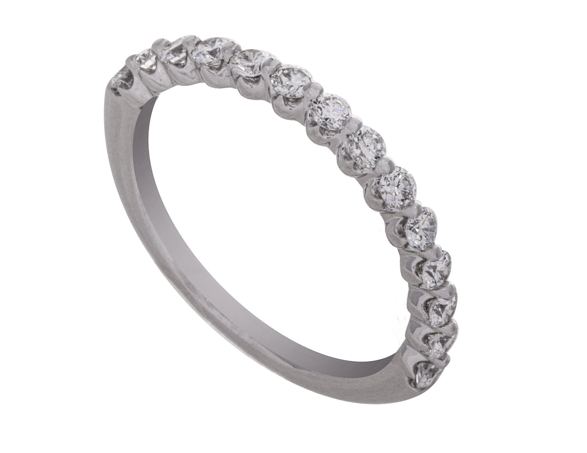 1/2ct. t.w. Newborn Lab Created Diamond Anniversary Ring in 14K White Gold