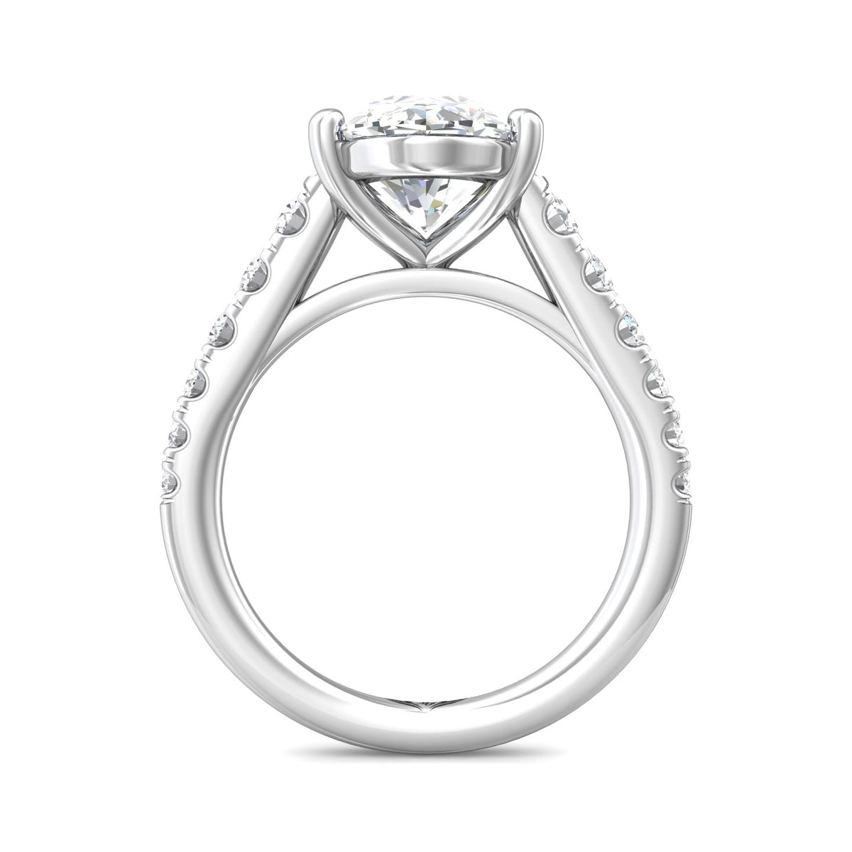 1/2ct. Diamond Engagement Ring in 14K White Gold