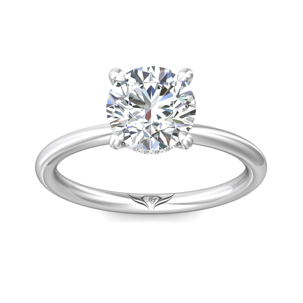 .06ct. t.w. Diamond Engagement Ring in 14K White Gold