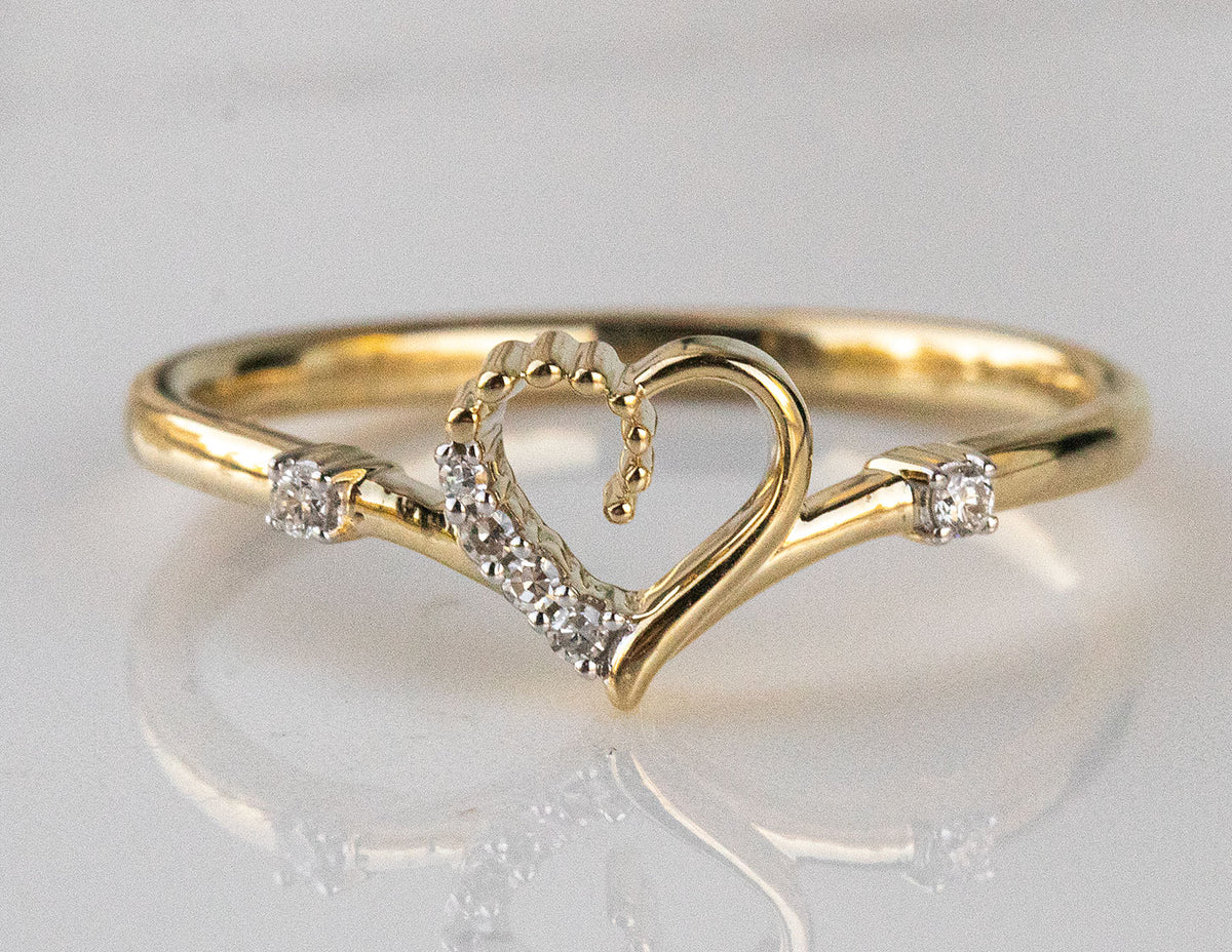 .04ct. t.w. Diamond Promise Ring in 10K Yellow Gold