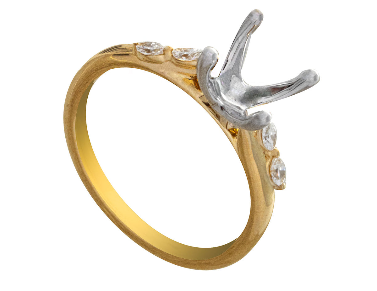 1/7ct. t.w. Diamond Engagement Ring in 14K Yellow Gold