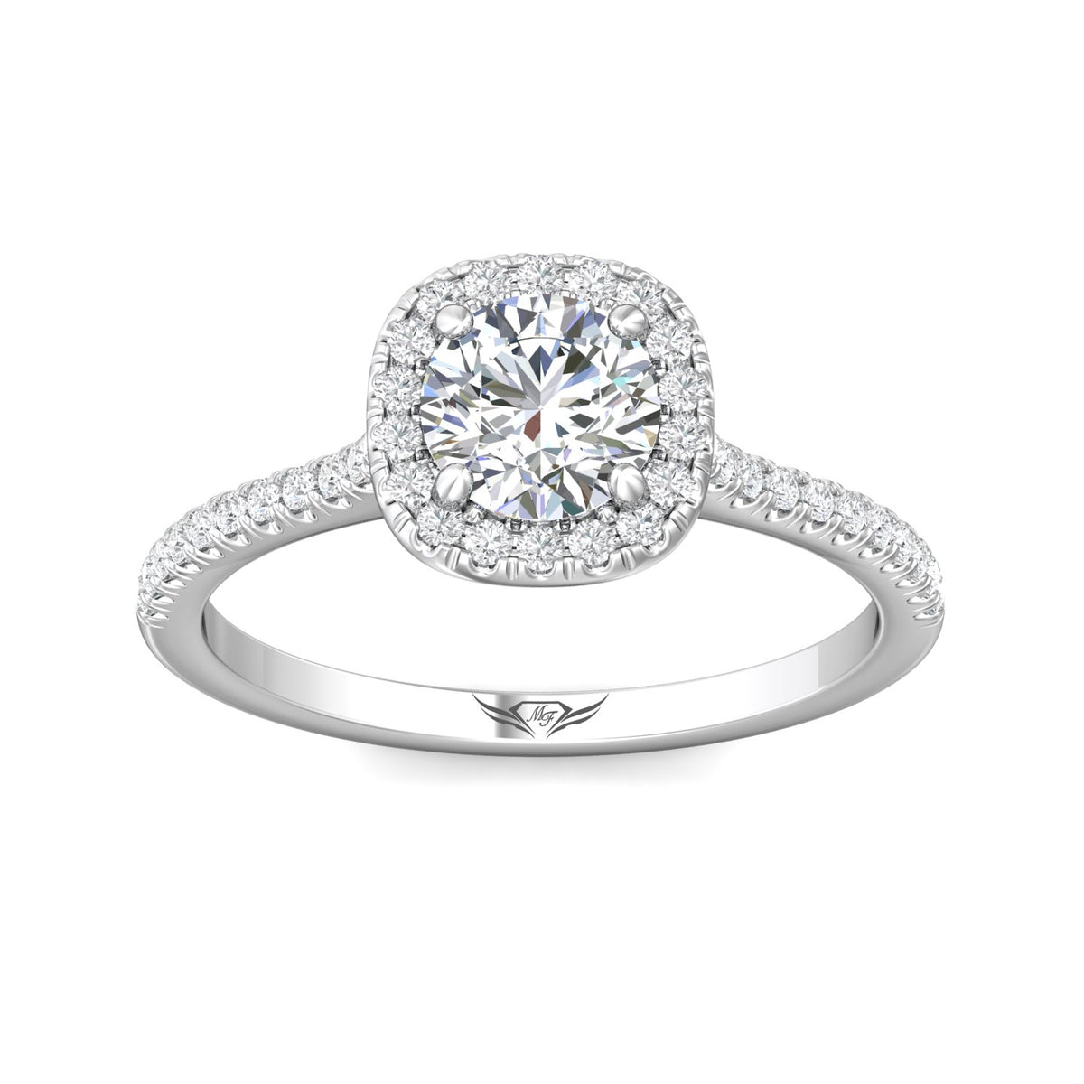 1/4ct. t.w. Diamond Engagement Ring in 14K White Gold