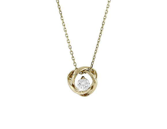 1/3ct. t.w. Kessler 81 Round Diamond Pendant in 14K Yellow Gold