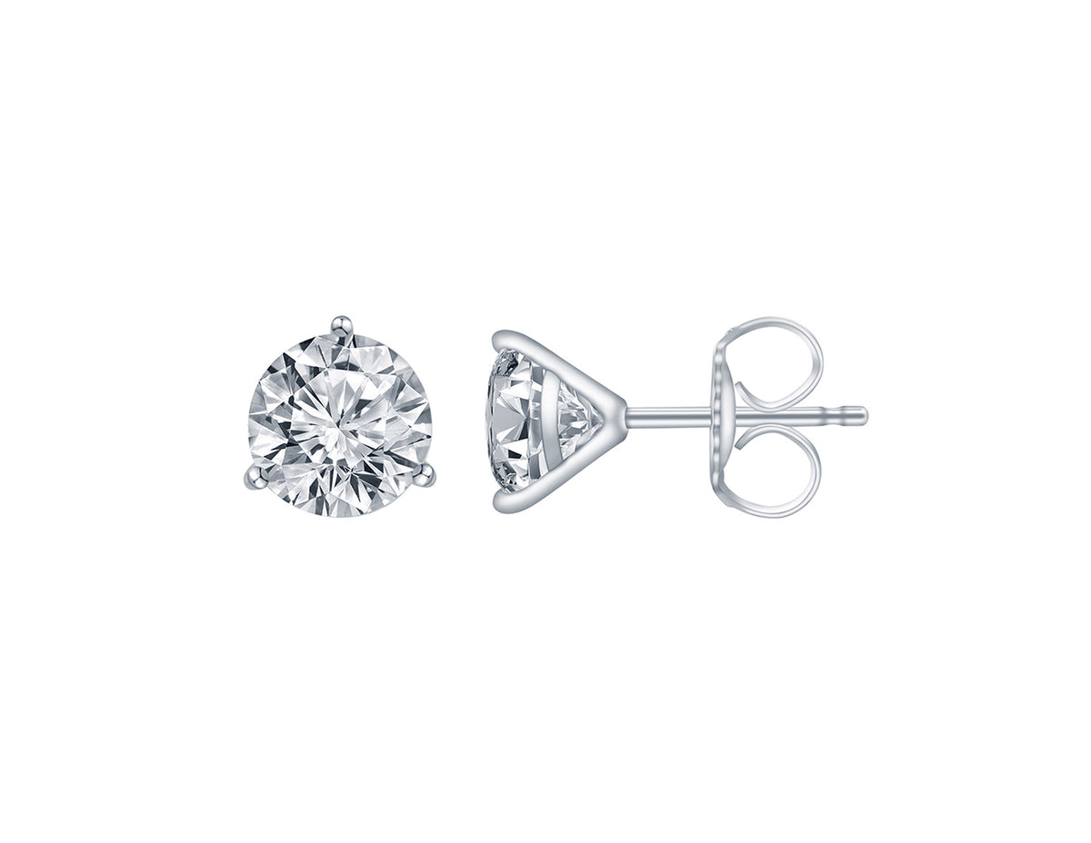 1/2ct. t.w. Diamond Stud Earrings in 14K White Gold