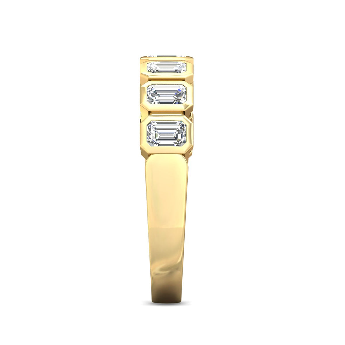 1ct. t.w. Emerald Cut Diamond Anniversary Ring in 14K White Gold