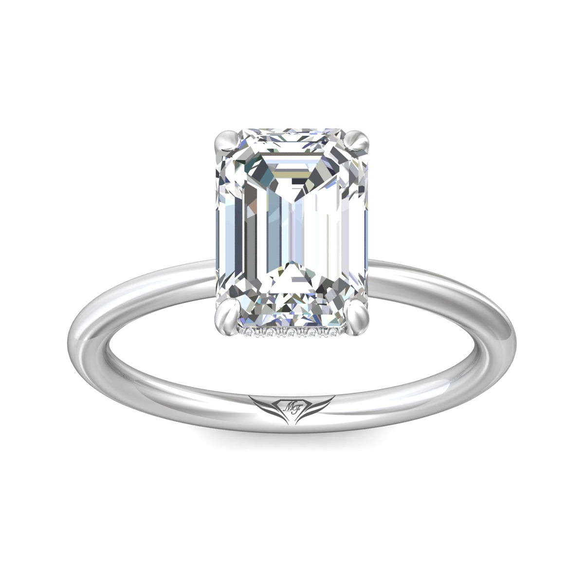 1/14ct. t.w. Diamond Engagement Ring in 14K White Gold