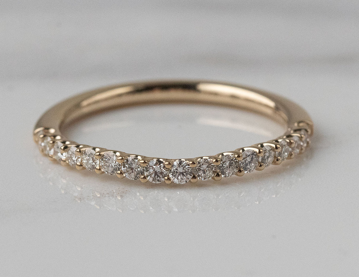 1/3ct. t.w. Chevron Diamond Anniversary Ring in 14K Yellow Gold